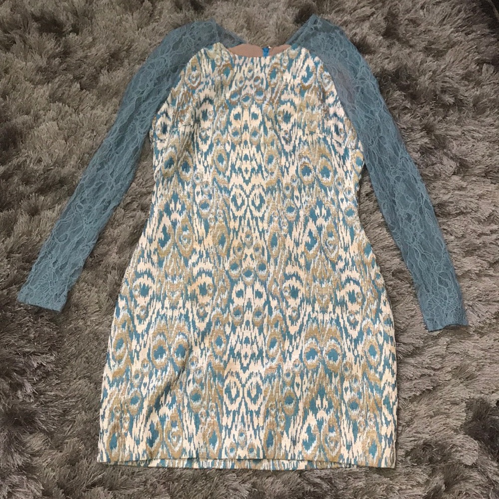 Matthew Williamson Dress with Lace Sleeves